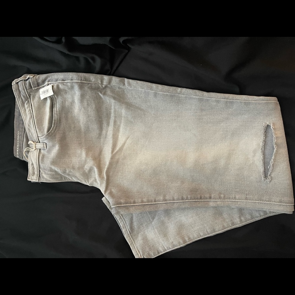 Distressed old navy boyfriend straight jeans